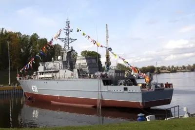 На СНСЗ спустили на воду минный тральщик "Георгий Курбатов"